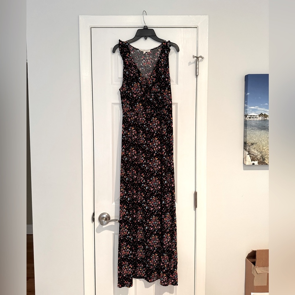 Black Floral Maxi Dress